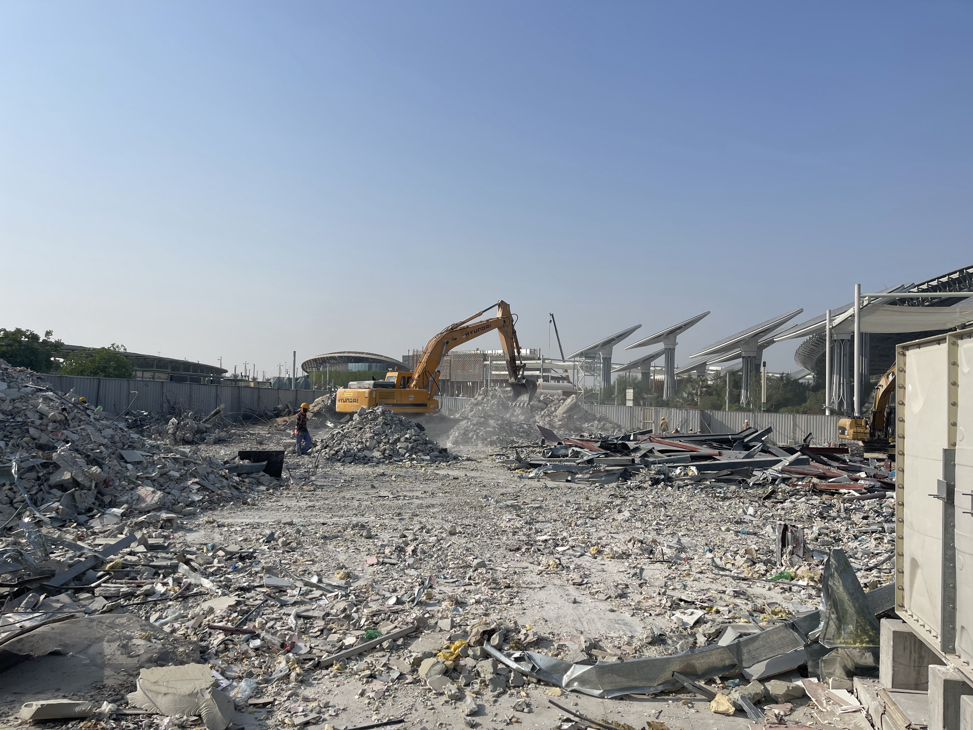 Czech Pavilion site clearing