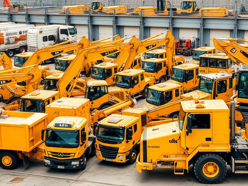 USF Demolition equipment fleet including excavators and support machinery in the UAE