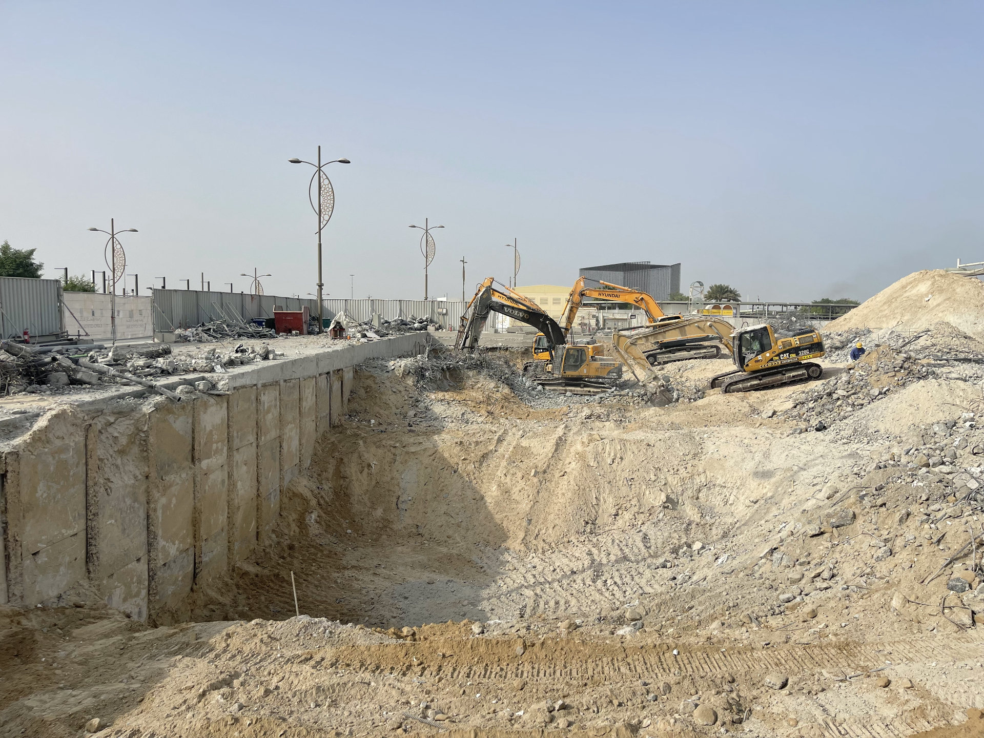 France Pavilion structural demolition