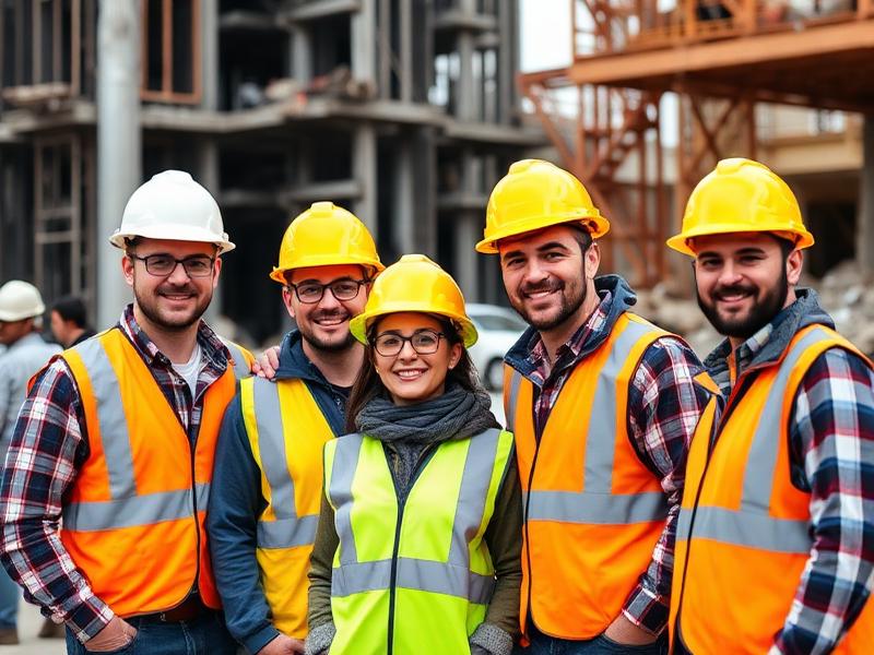 USF Demolition team with safety equipment at a UAE demolition site